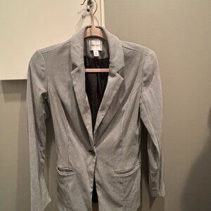 Nine West Gray Check Blazer
